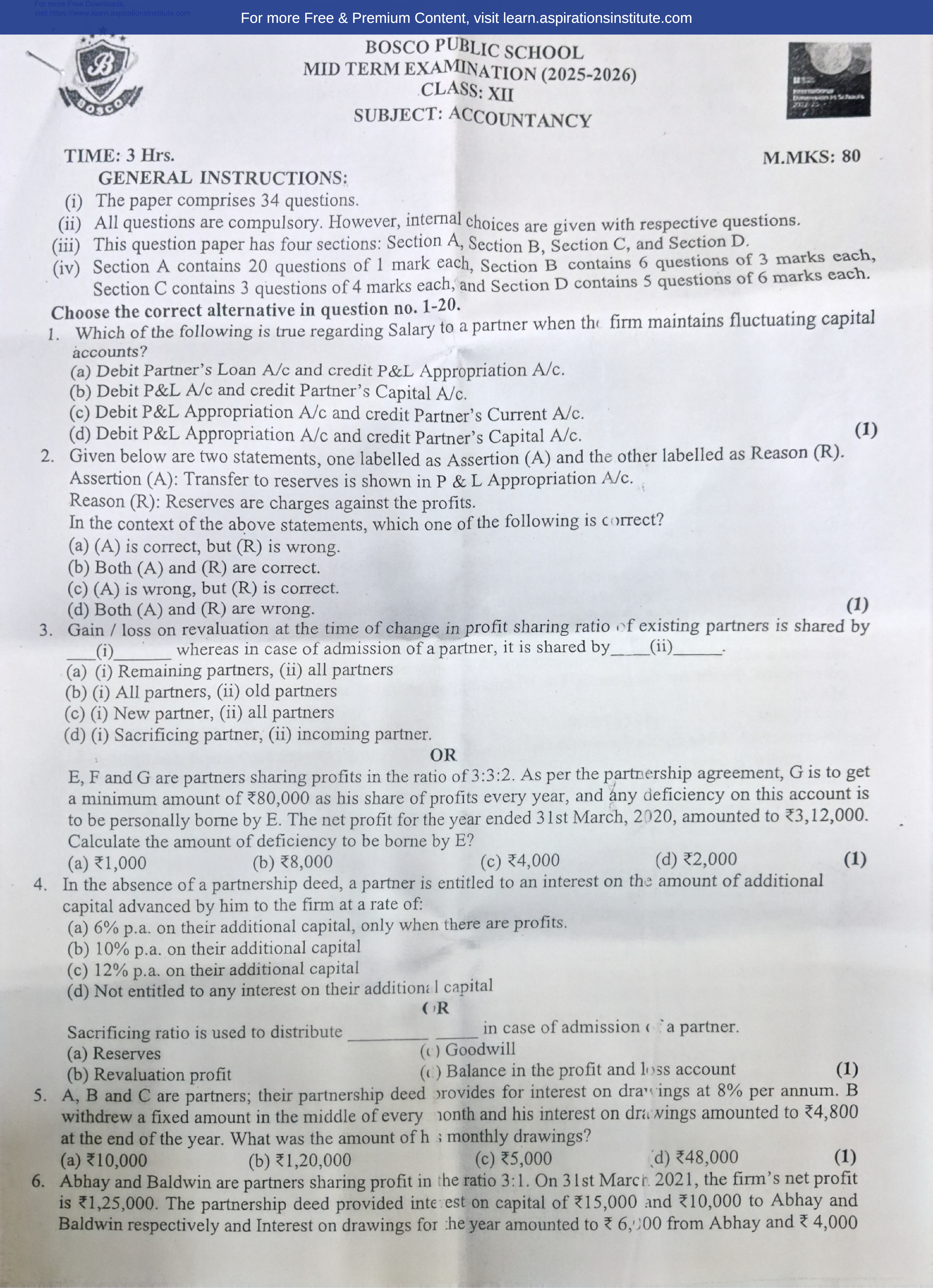 Preview page 1 of 12_Acc_HY Paper_Don Bosco School_2025-26