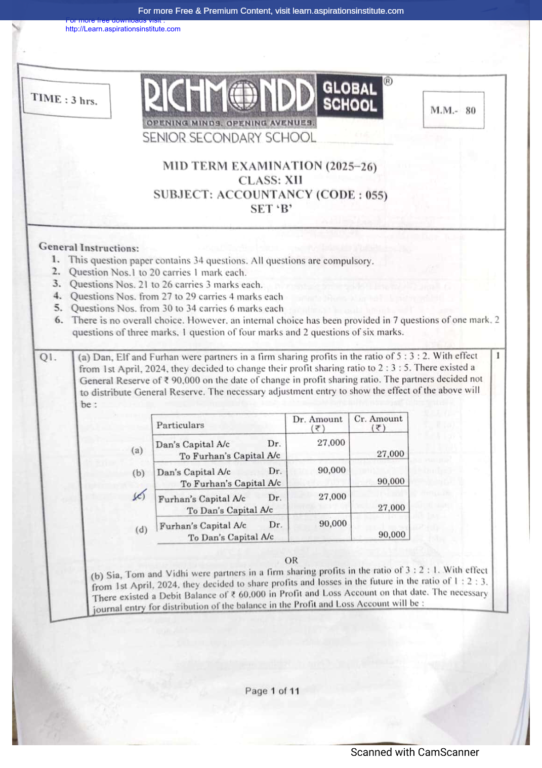 Preview page 1 of 12_Acc_HY Paper_Richmond School_2025-26