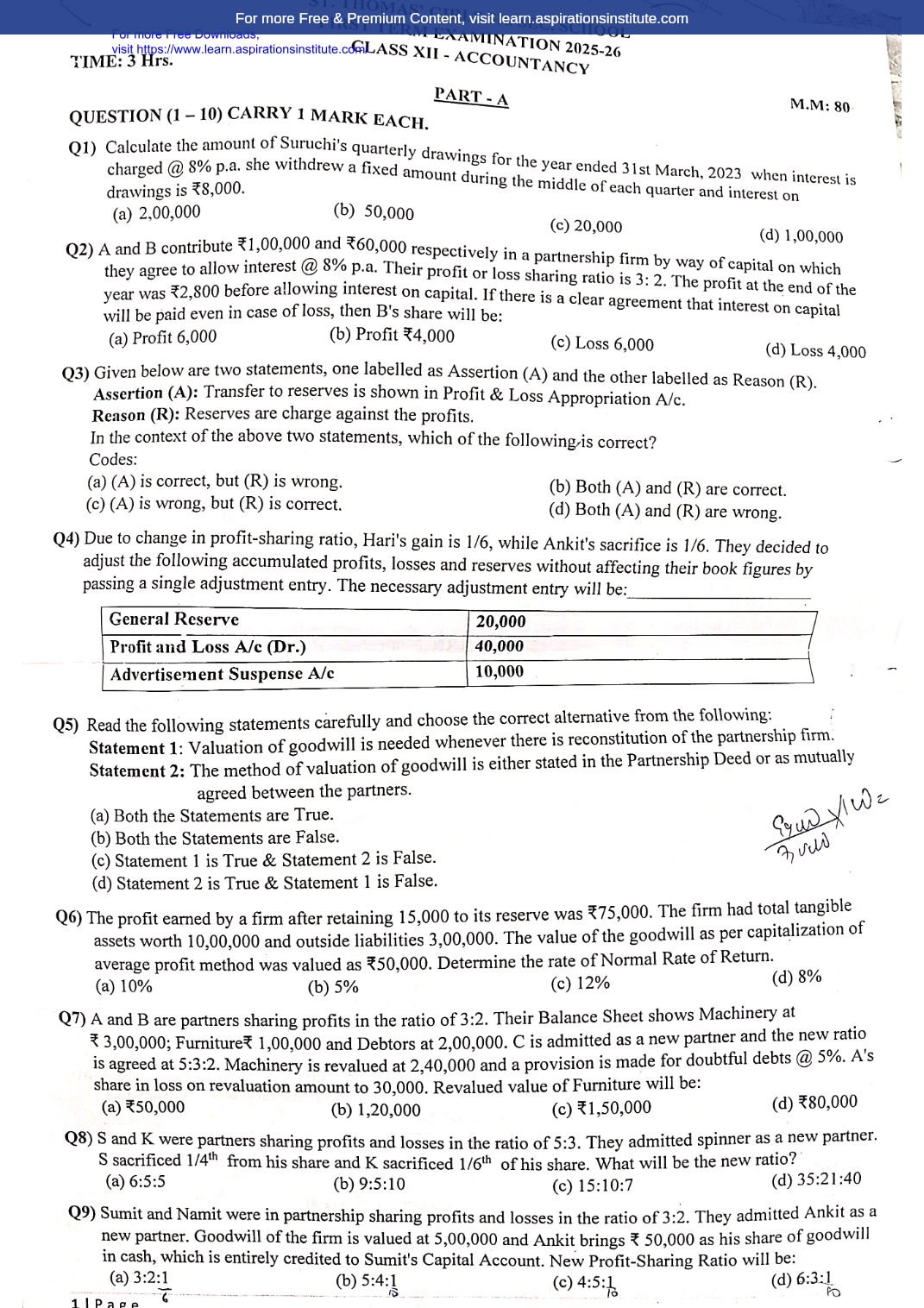 Preview page 1 of 12_Acc_HY Paper_ St. Thomas School_2025-26
