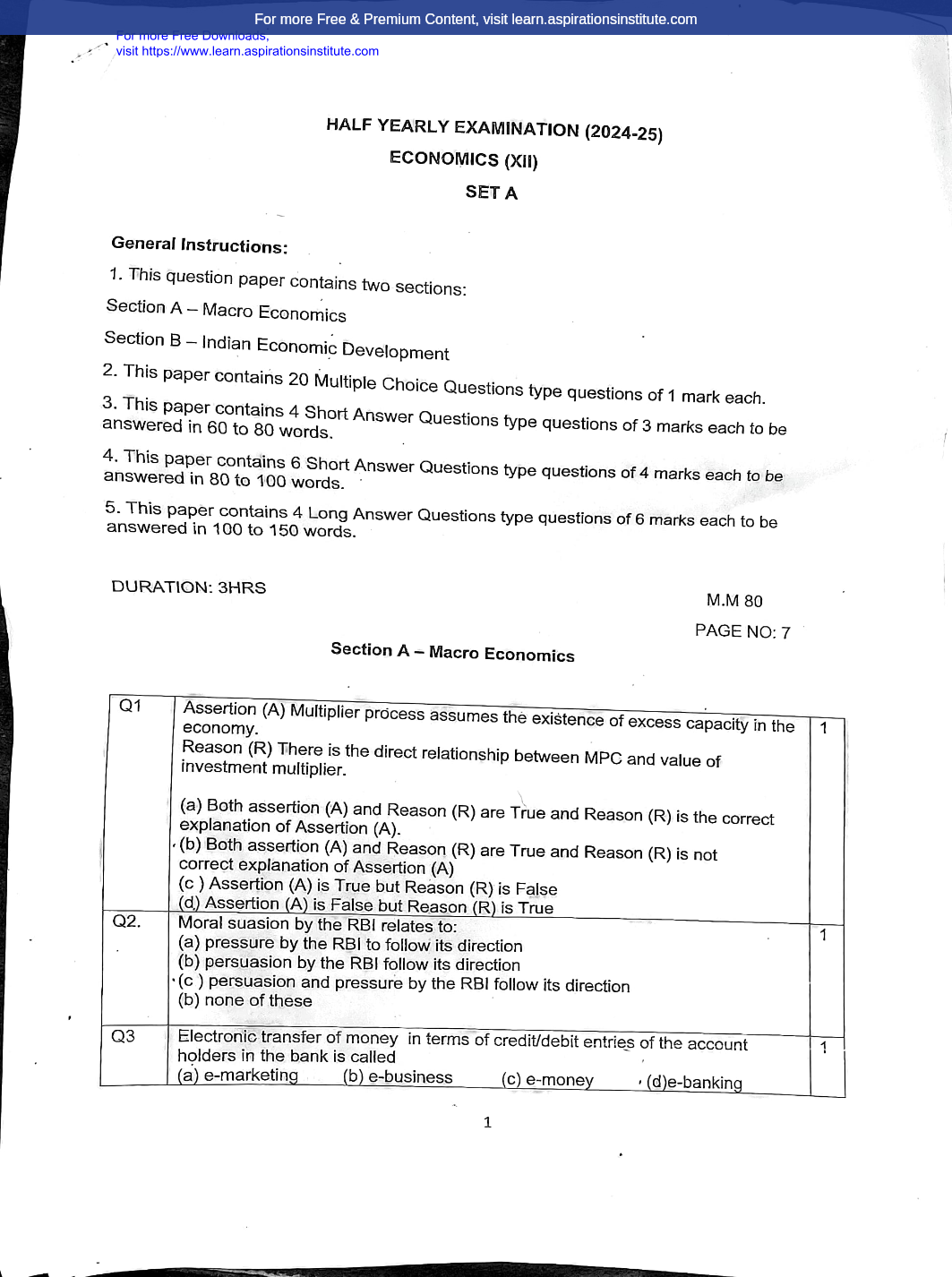 Preview page 1 of 12_Eco_HY Paper_School_2025-26