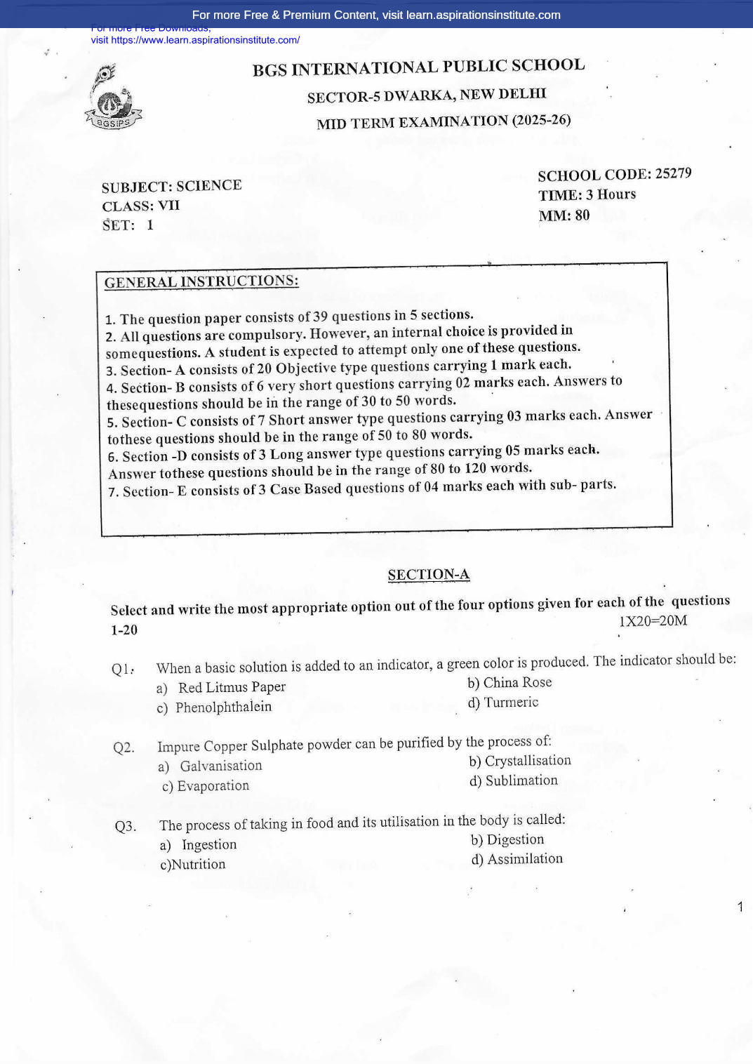 Preview page 1 of 7_Sci_HY Paper_BGS School 2025-26