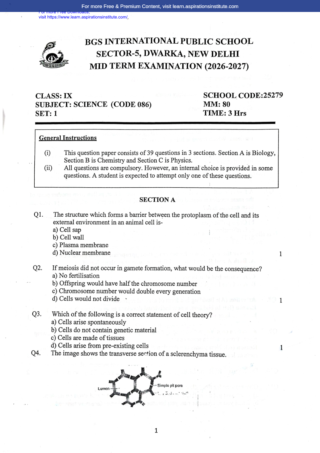 Preview page 1 of 9_Sci_HY Paper_BGS School_2026-27