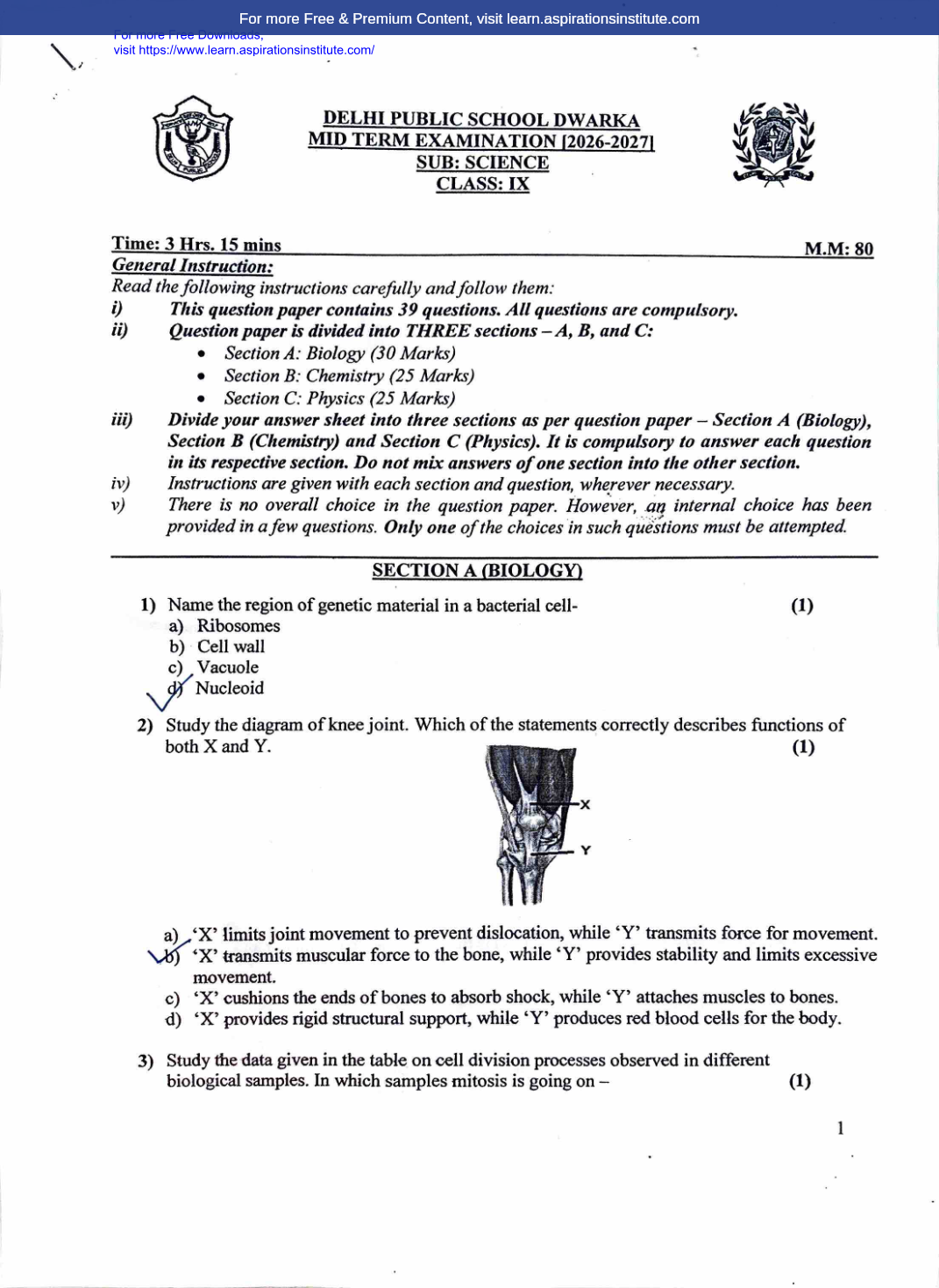 Preview page 1 of 9_Sci_HY Paper_DPS School_2026-27
