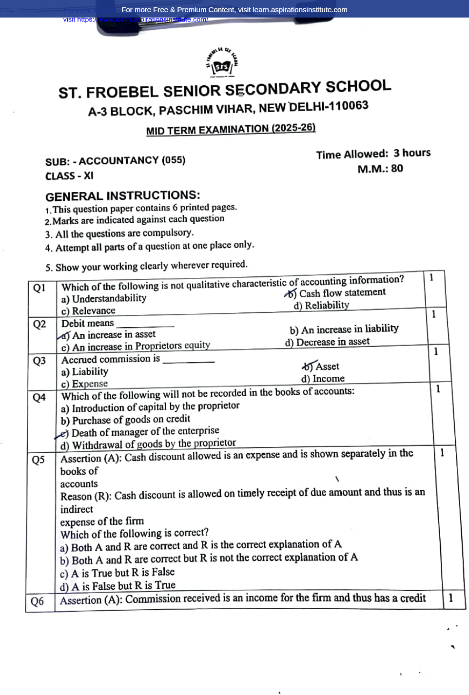 Preview page 1 of 11_Acc_HY Paper_St. Froebel School_2025-26