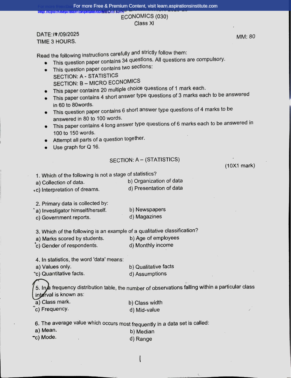 Preview page 1 of 11_Eco_HY Paper_Holy Child School_2025-26