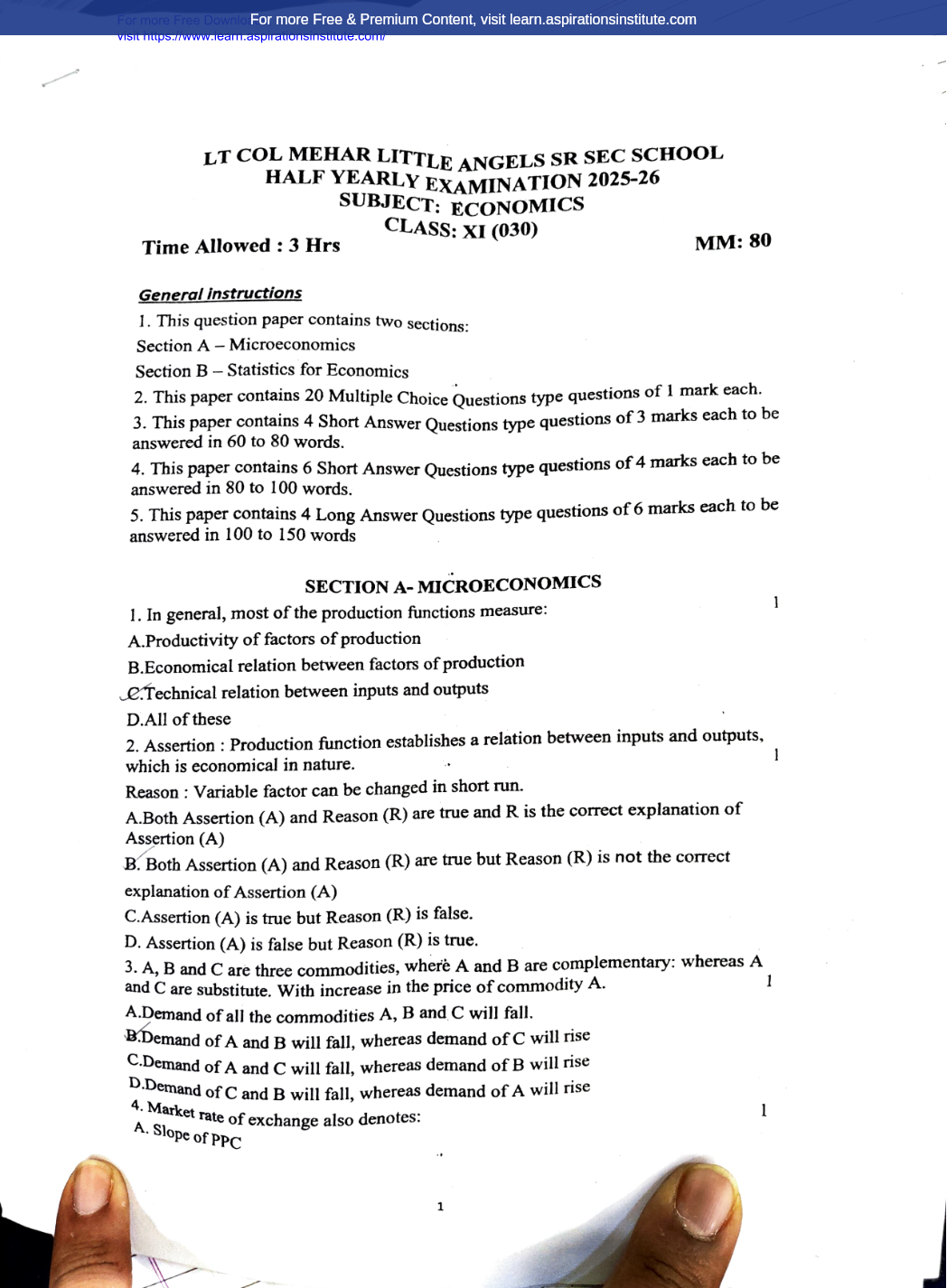 Preview page 1 of 11_Eco_HY Paper_Little Angel School_2025-26