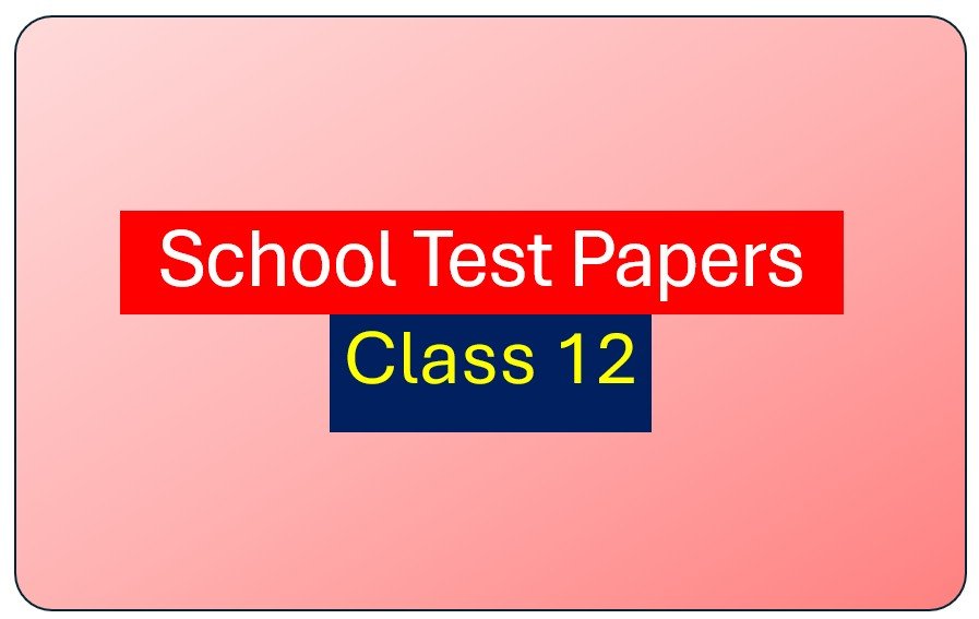 School Test Papers Class 12